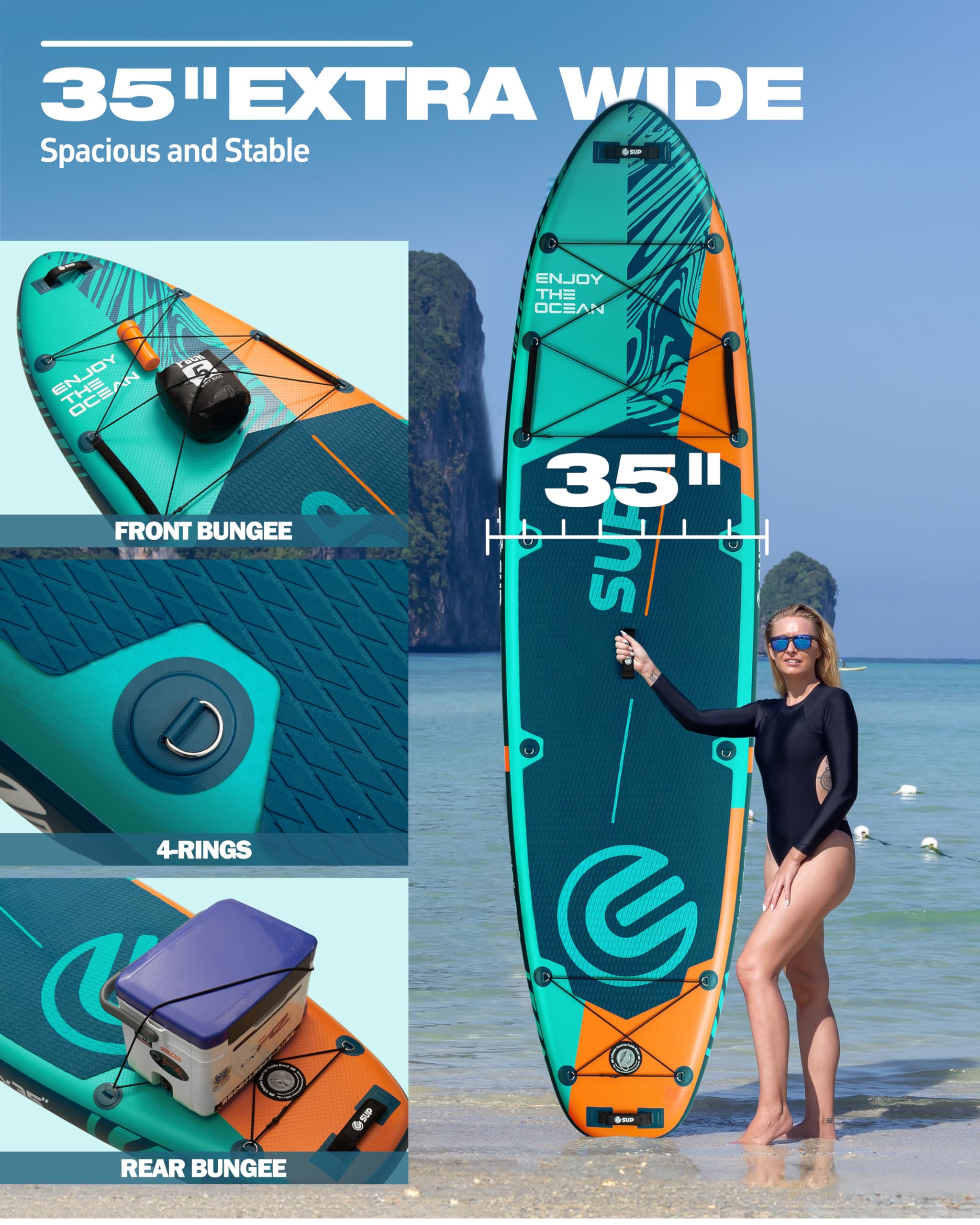 Amazon | ESUP 空気注入式 スタンドアップパドルボード 11