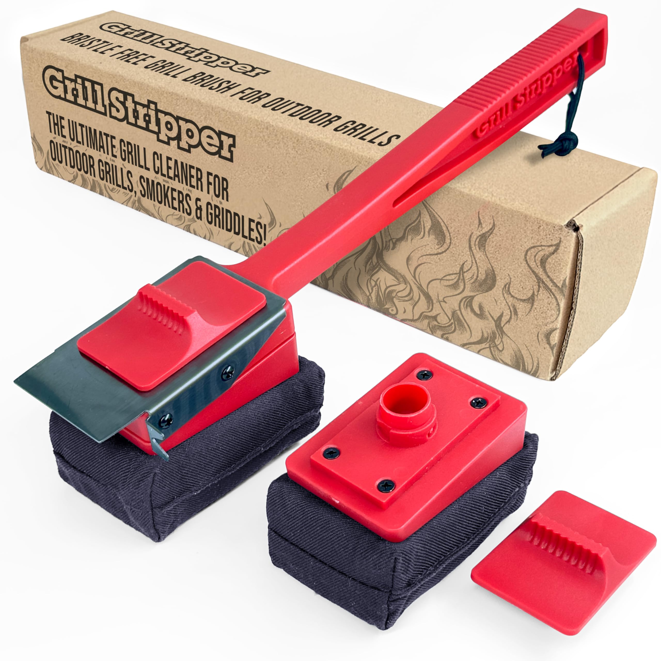 Grill Stripper with Triple Scraper