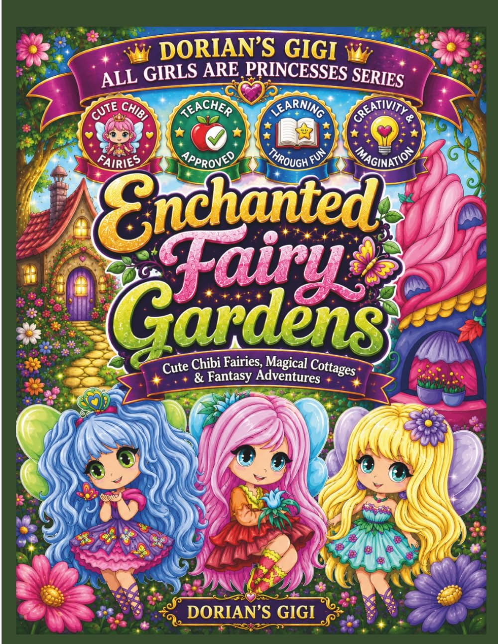 ENCHANTED FAIRY GARDENS: CUTE CHIBI FARIES, MAGICAL COTTAGES & FANTASY ADVENTURES (DORIAN'S GIGI ALL GIRLS ARE PRINCESSES SERIES)