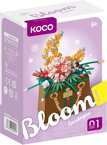 Koco Under The Moon Bloom Flower Construction Toy 245-Pieces Set