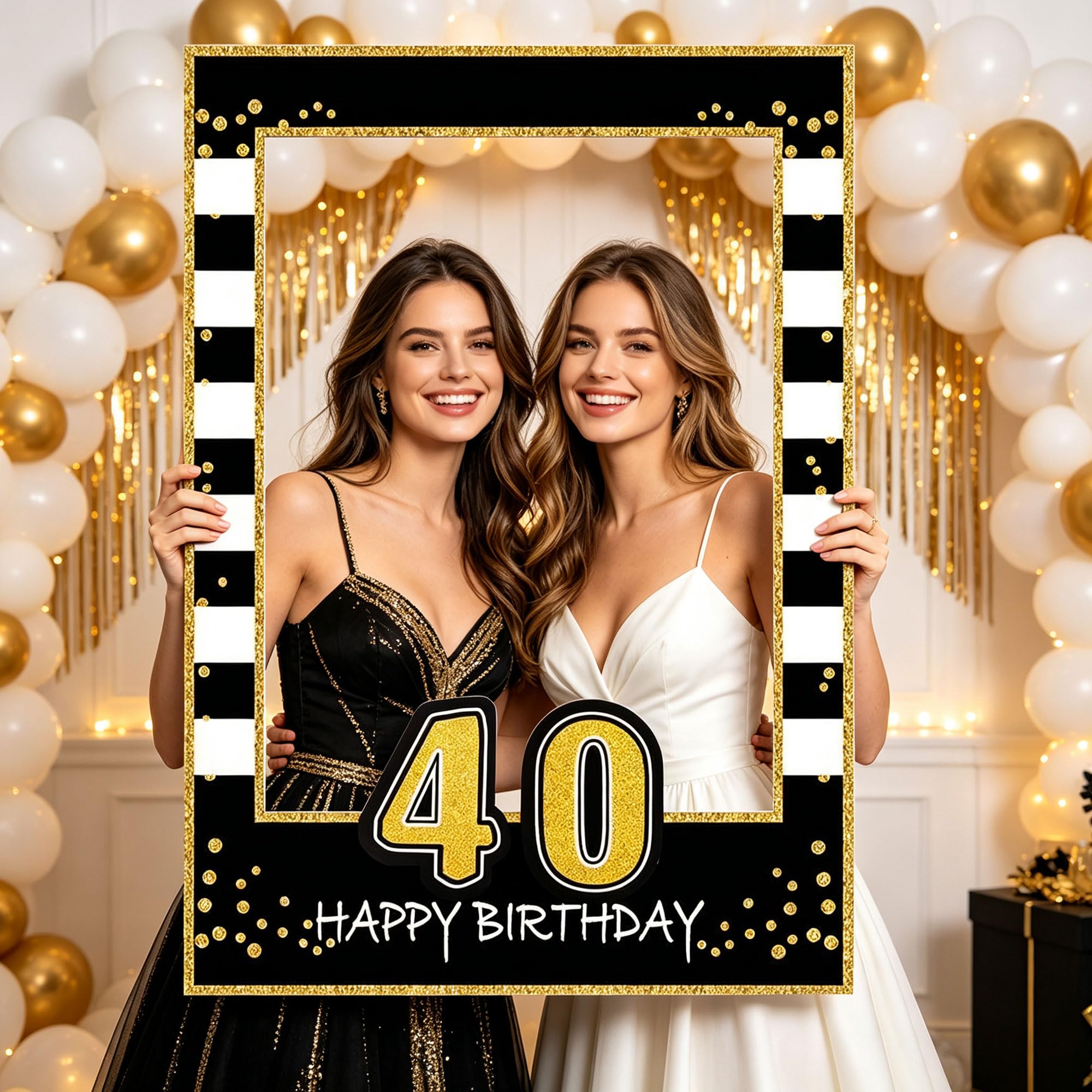 LaVenty 40th Birthday Photo Frame 40th Birthday Party Decorations