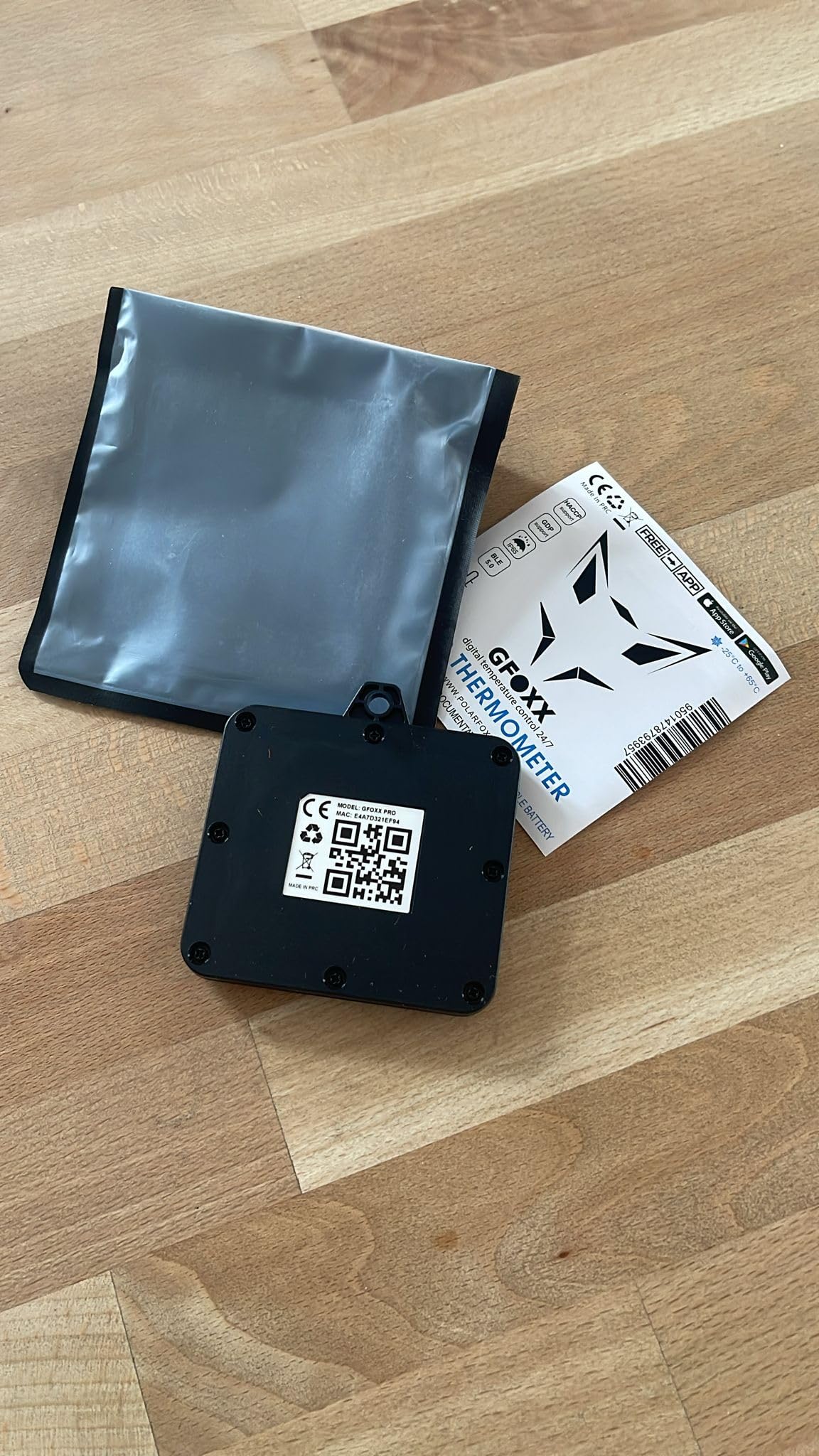Bluetooth-Thermometer Pro Edition HACCP IP67 App-gesteuert für Kühl- & Tiefkühlbereiche
