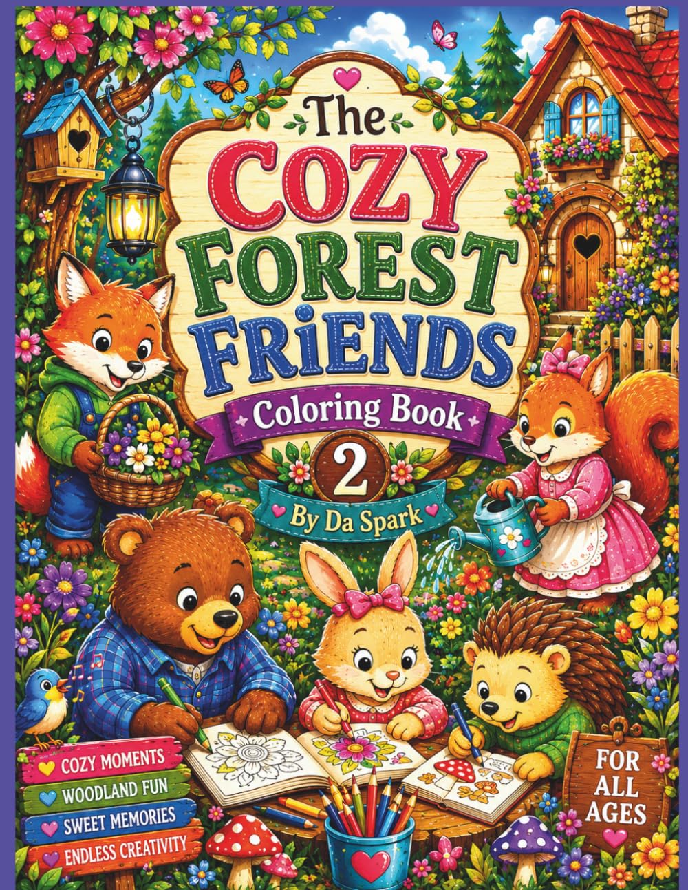 The Cozy Forest Friends Coloring Book 2