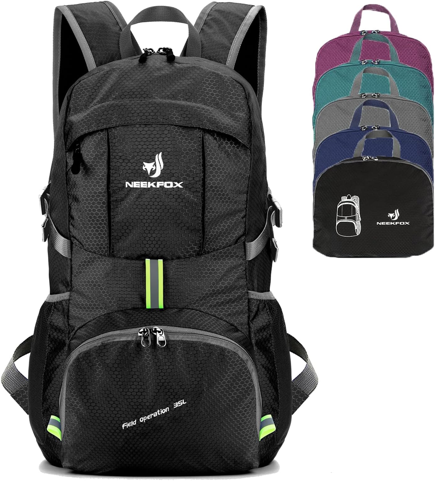 NEEKFOX 35L Hiking Backpack Foldable Lightweight Packable Sports Travel Daypack