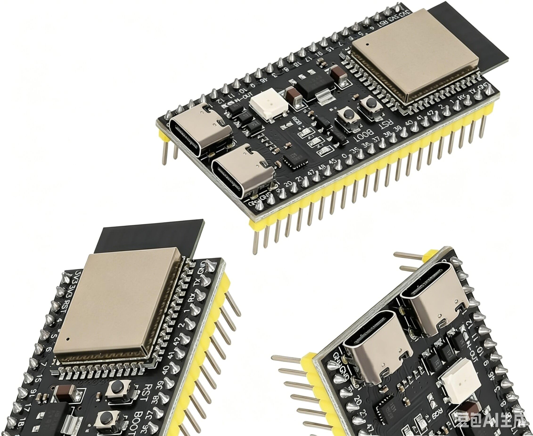 3 x ESP32-S3 DevKitC-1 WROOM-1 N16R8 16MB Flash 8MB PSRAM USB-C