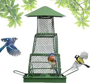 Amazon.com : Bird Seed Feeder Outdoor Hanging Iron Bird Feeder Large