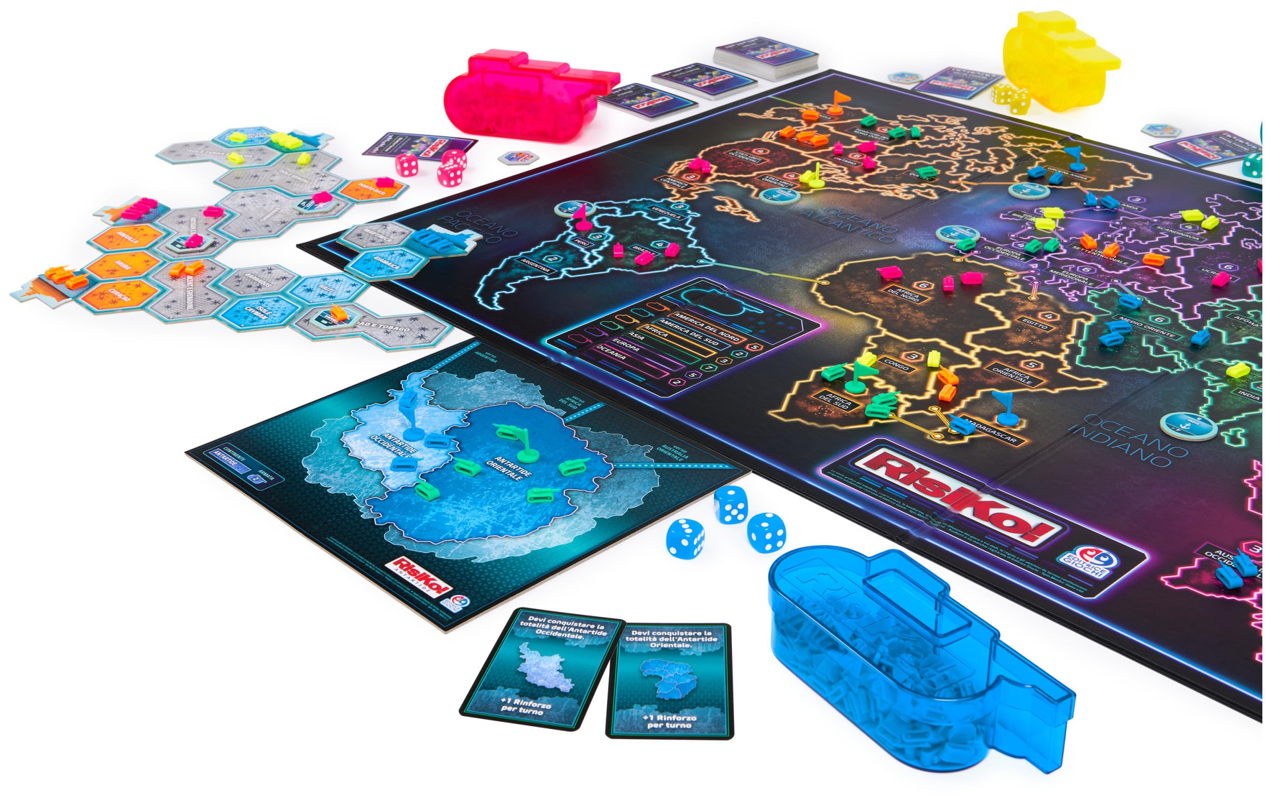 Wydawca gier, Risiko Deluxe Edition Gier Box Games dla rodziny i przyjaciół gry planszowe dla dorosłych i dzieci, od 3 do 5 graczy, 10+ lat