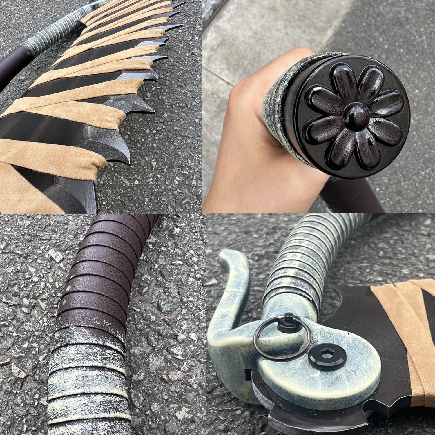 103 cm/58 cm Hunter Saw Cleaver Ludwig Cosplay-Requisite Vollmetall Variable Form – aufgeklappt oder zusammengeklappt, für Halloween, Weihnachten, Kostümpartys, Cosplay-Requisiten