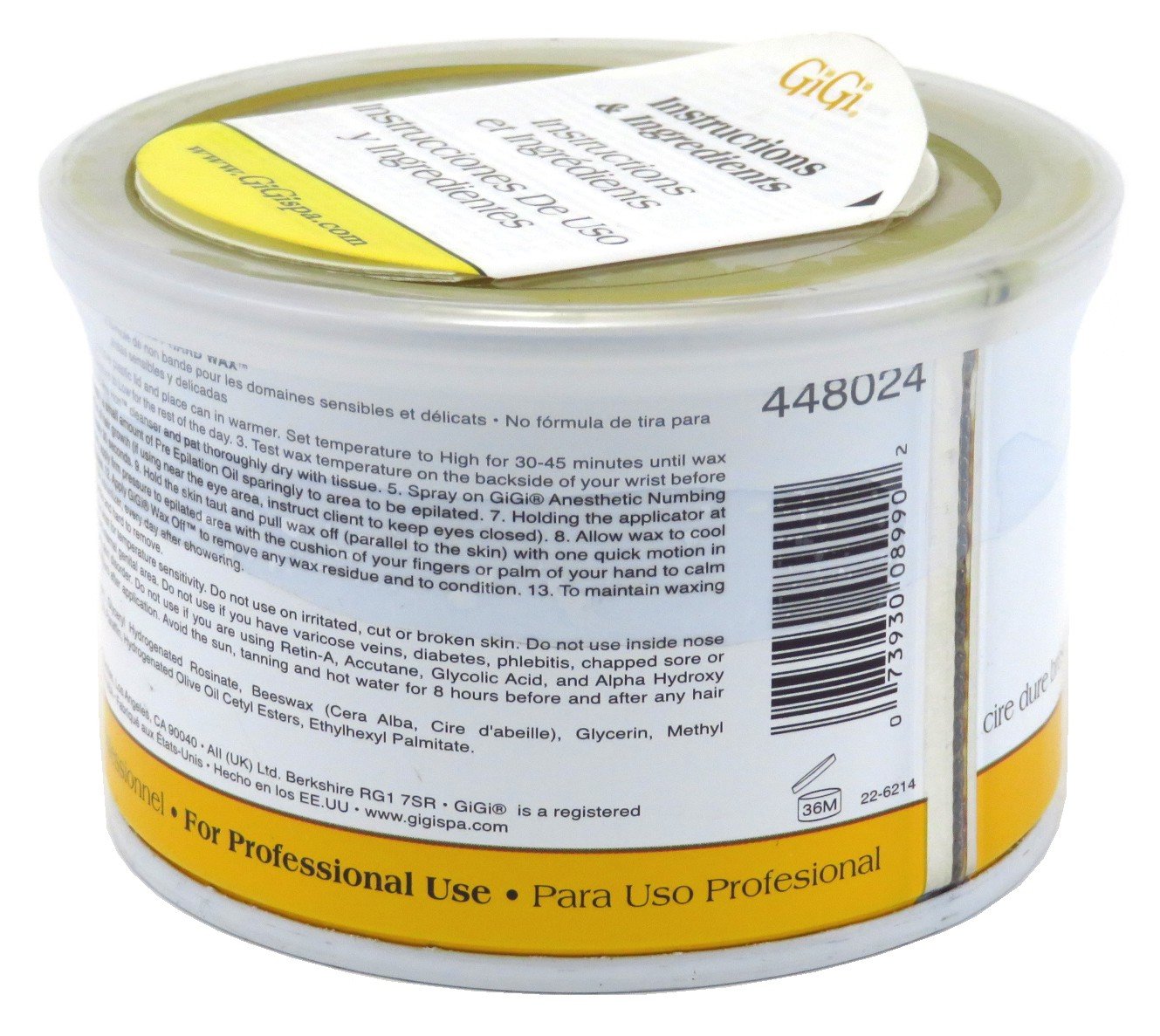 Amazon.com : Gigi Tin Brazilian Body Hard Wax 14 Ounce (414ml) (6