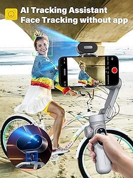 Amazon.co.jp: AOCHUAN スマートフォンAIトラッキング用ジンバル