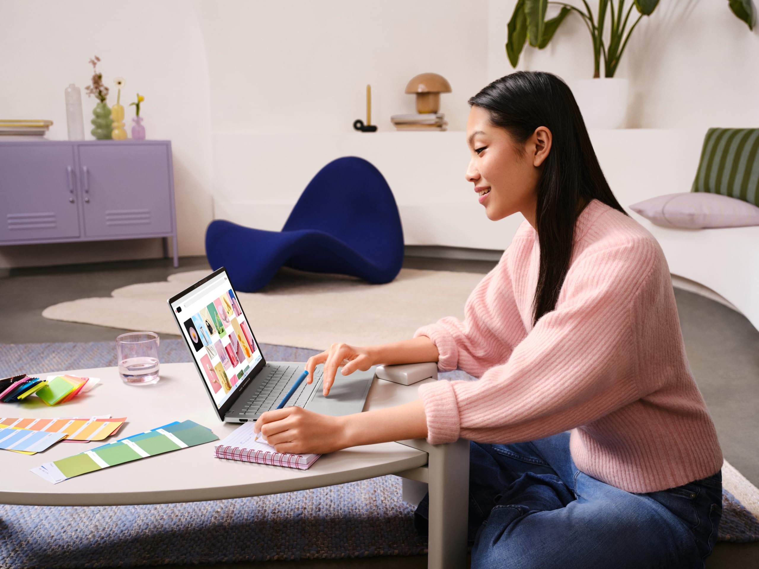 ASUS Vivobook S 14 M5406KA Notebook in alluminio, 14" WUXGA OLED, AMD Ryzen AI 7 350, 16GB RAM, 512GB SSD, Windows 11 Home, Argento