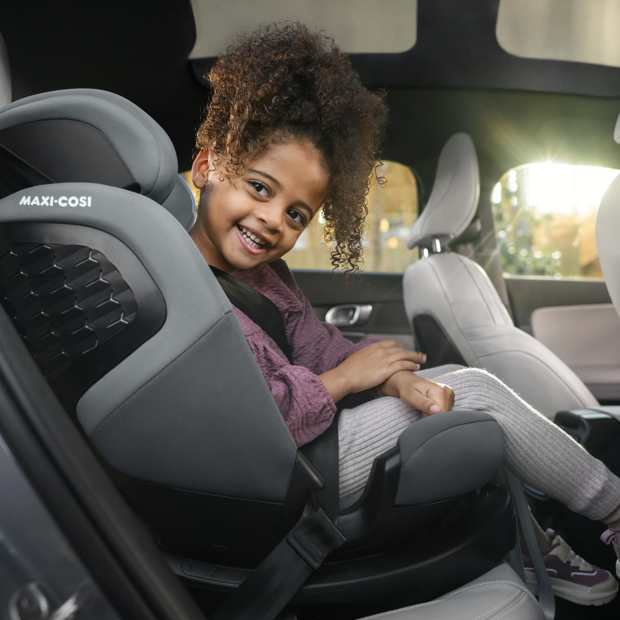 Maxi-Cosi Emerald 360 S i-Size, Seggiolino auto girevole 360, 0-12 anni (40-150 cm), Seggiolino auto neonato, 4 posizioni reclinate, Protezione dagli impatti laterali G-CELL, Tonal Black