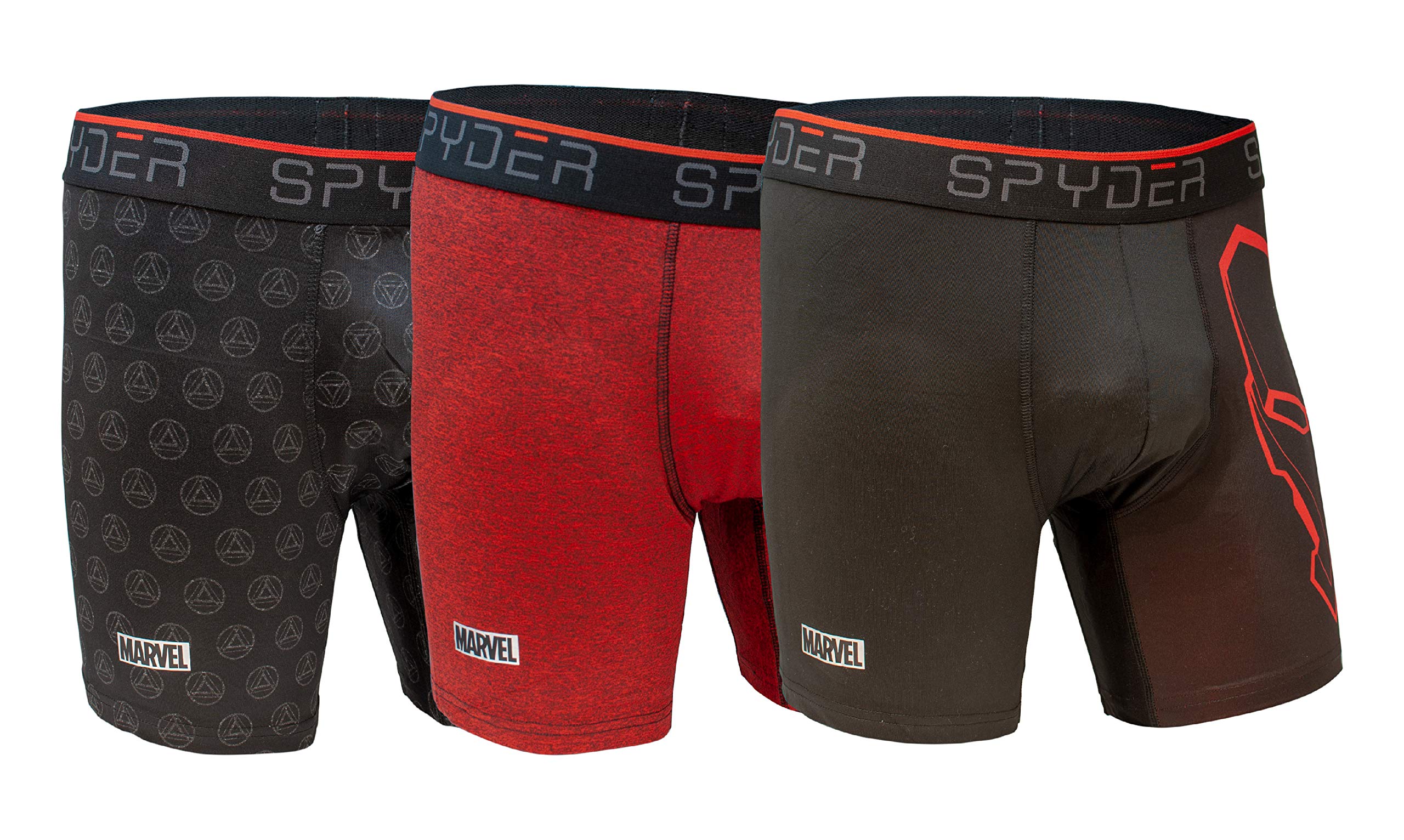 spyder and Marvel Men's Boxer Briefs Performance Sports Underwear 3 Pack (Large, Iron Man)-picture-26