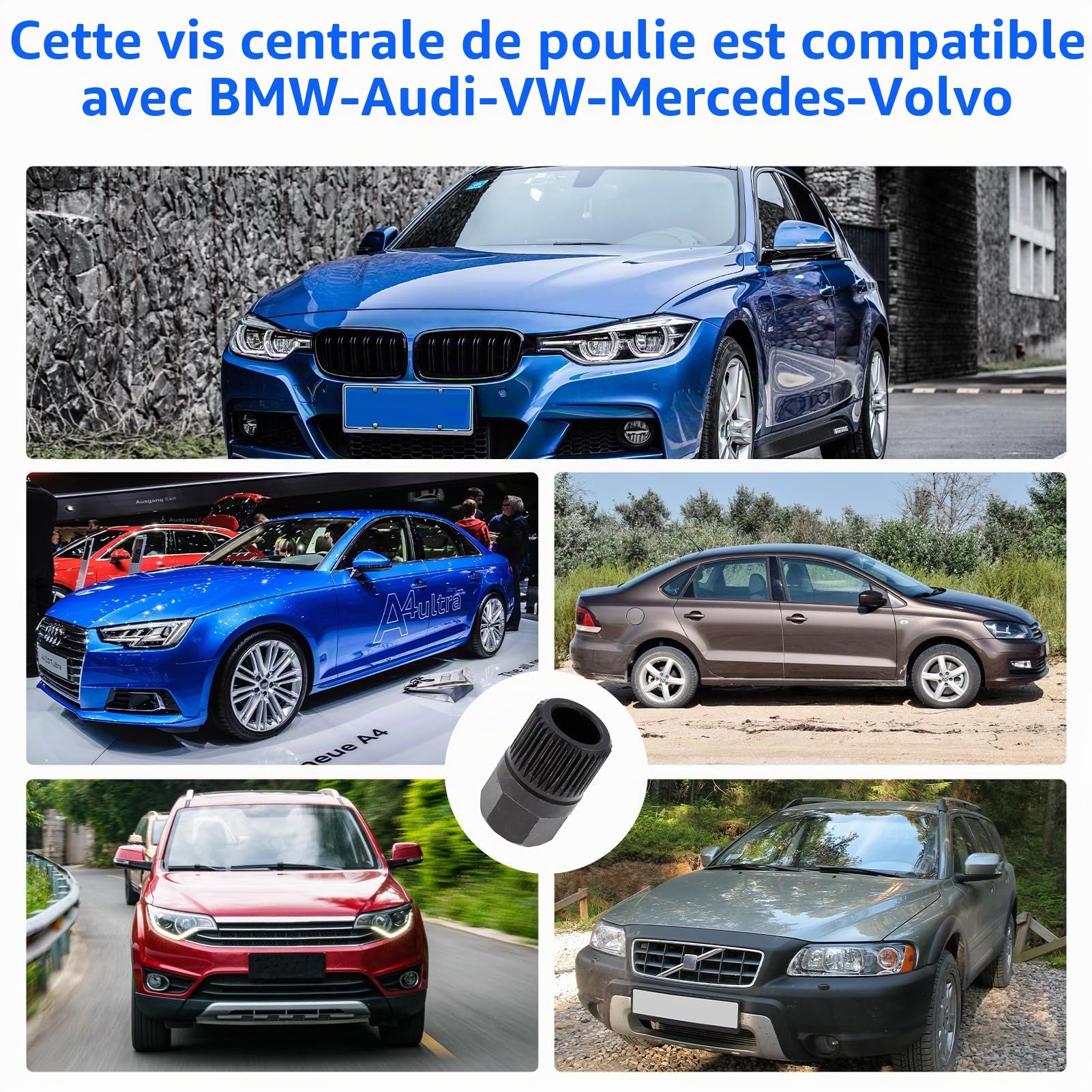 Outil de Retrait de poulie de Courroie trapézoïdale Alternateur 33 Dents Outils de Retrait de Roue Libre d'embrayage pour