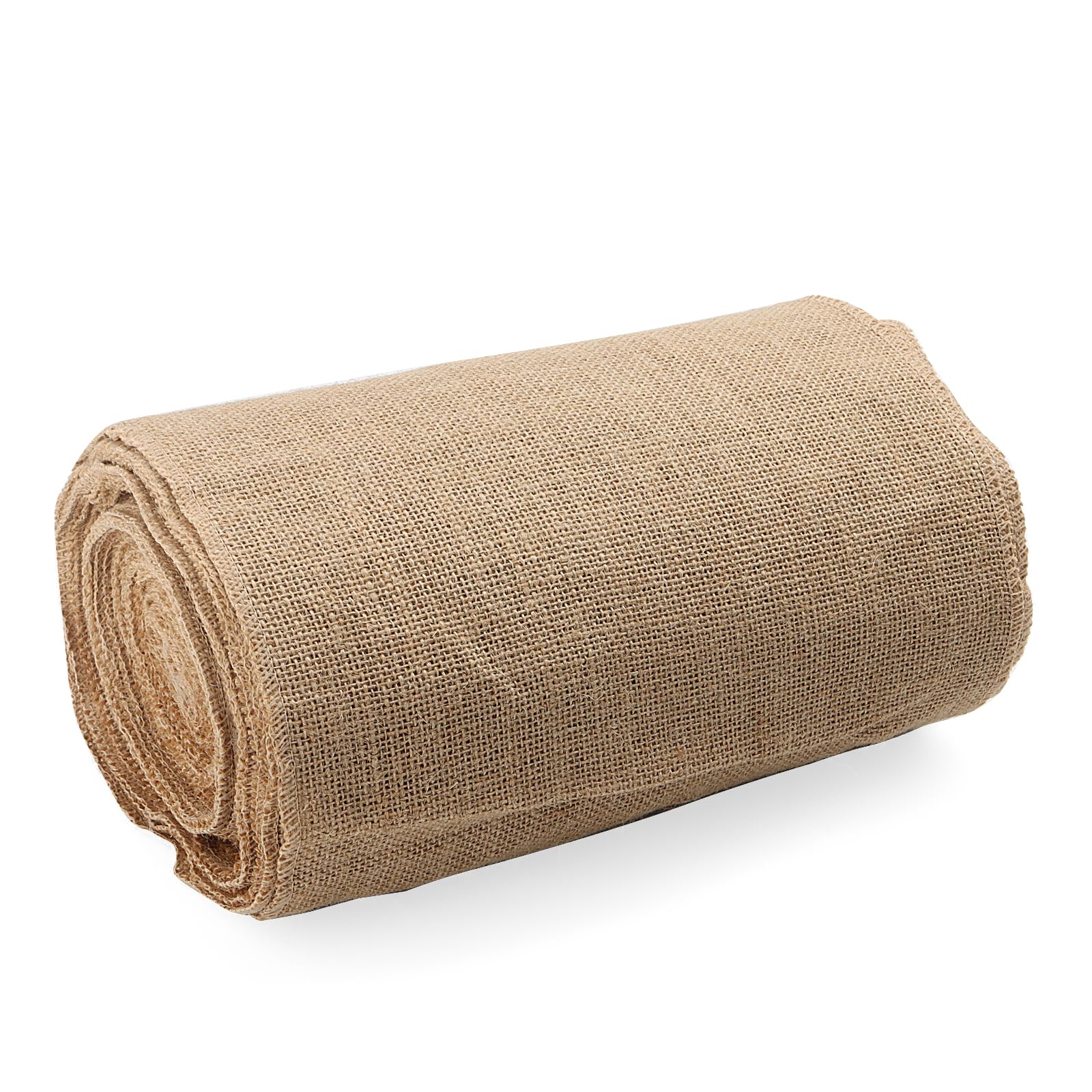 SENJEOK 12 Inch x 65 Feet Natural Jute Burlap Fabric Roll, 21 Yards, Gardening Burlap Table Runner Roll for Home - Image 5