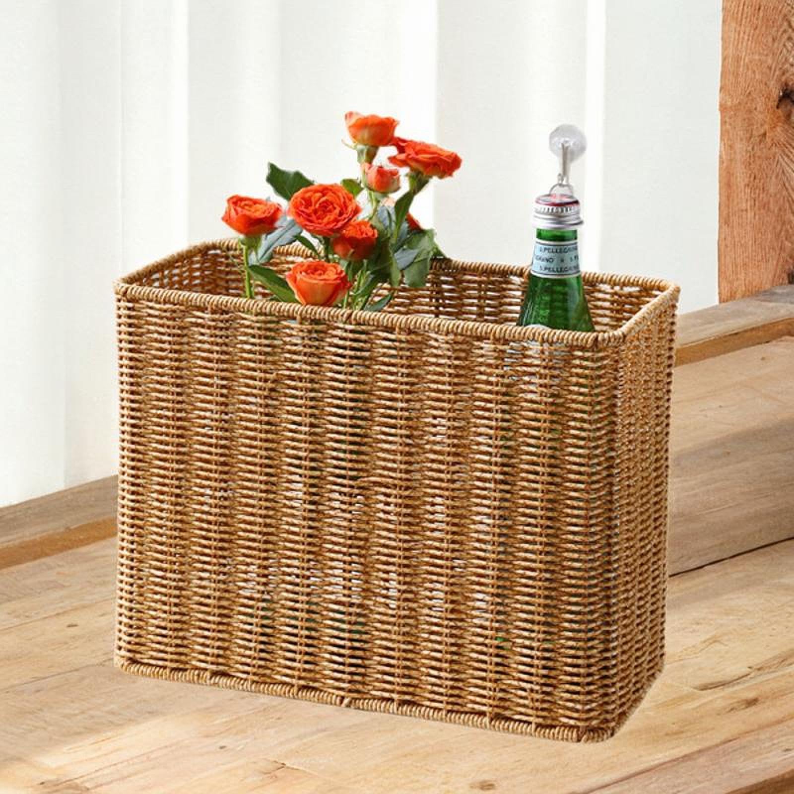 Panier de Rangement Tissé, Support de Tapis de Yoga Léger pour Bureau,