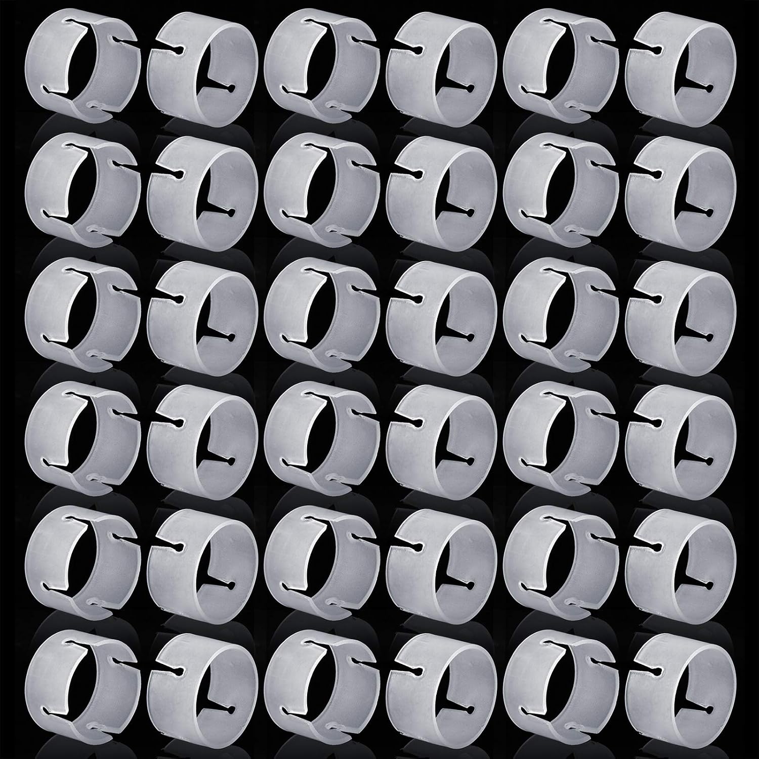 Teenitor 60 PCS Decorative Decor Balloon Rings Buckle Balloon Arch Folder Convenient Clip Connector