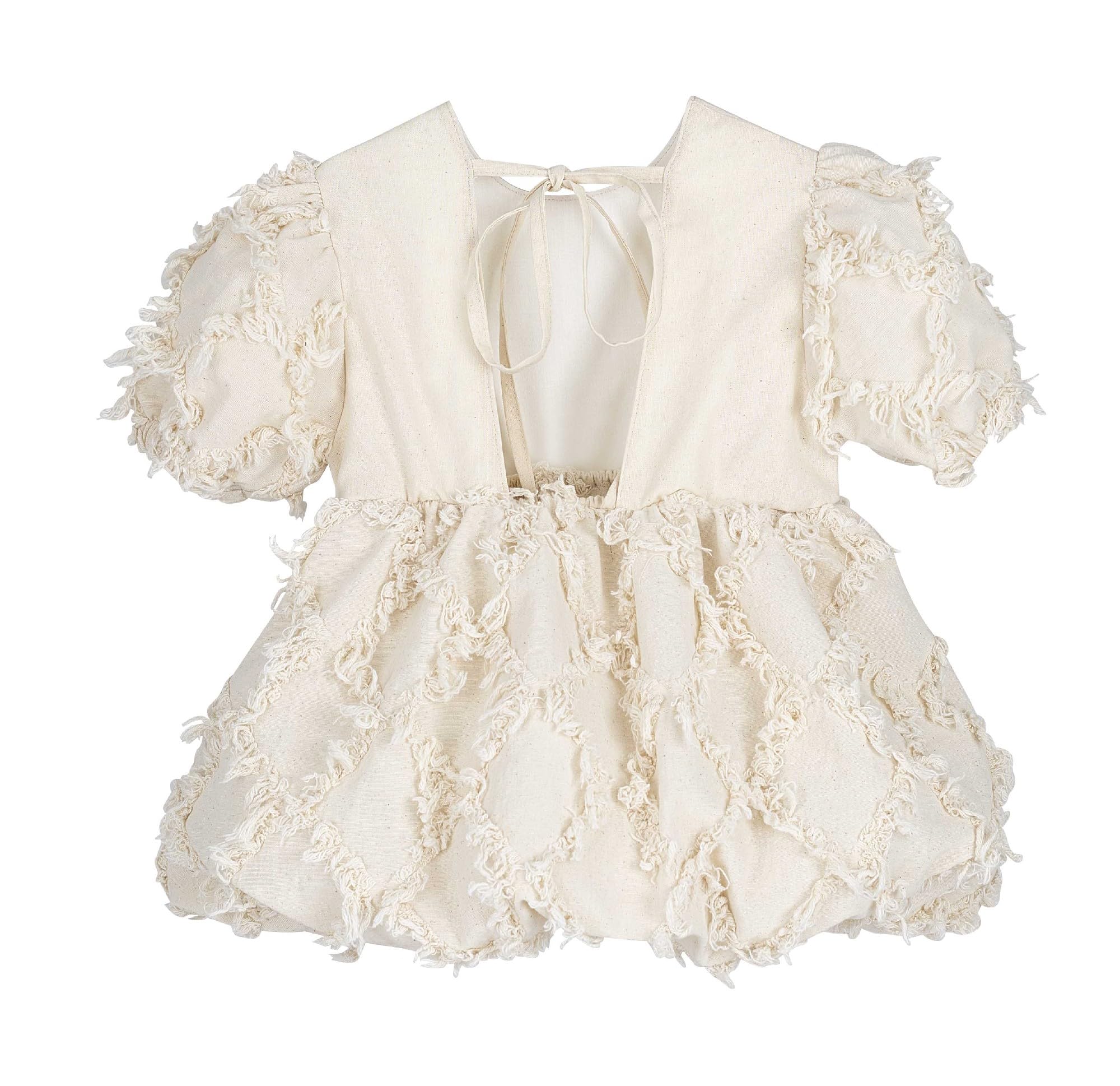 V Vestido Wheat
