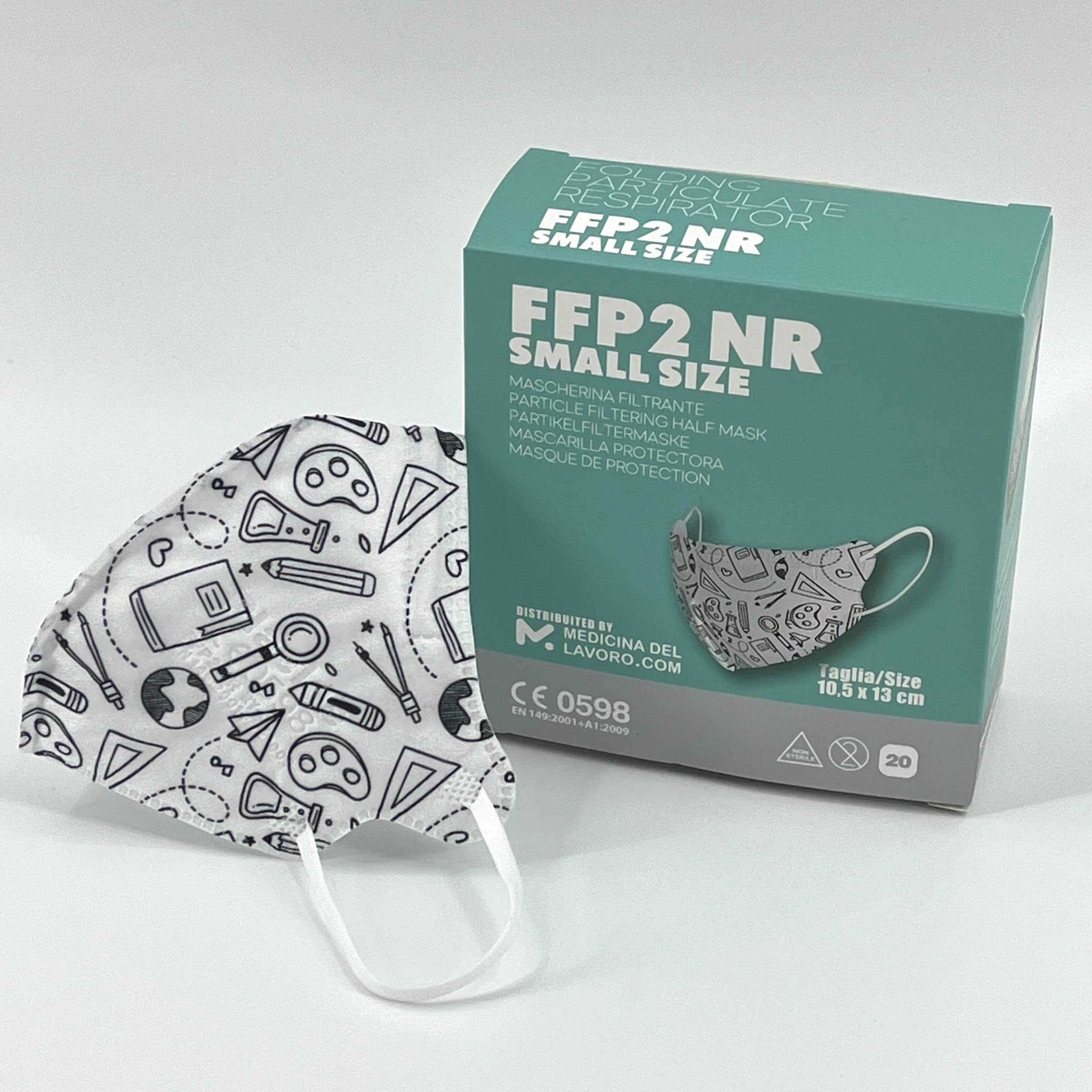 20 Masque FFP2/KN95 Rose Taille Small Certifiés CE, Masque Jetable 4 Couches, Masques Respiratoire de Protection contre la Poussière, Masque Respirant à Forte Filtration BFE≥95, 20 Pièces