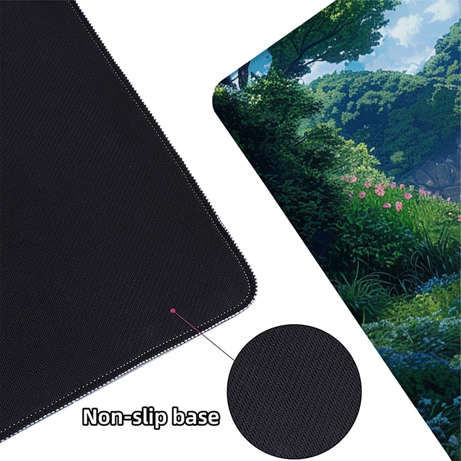 Playa Alfombrilla Ratón Gaming XXL 1500 x 800 mm, Alfombrilla Gaming Azul Mousepad con Base de Goma Antideslizante, Impermeable Desk Mat para Teclado y Raton, Accesorios Gaming, Regalos de Hombre 2-1