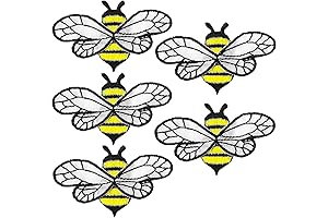 Bee Patches: Embroidered Chiffon Wings for Clothing and Decor