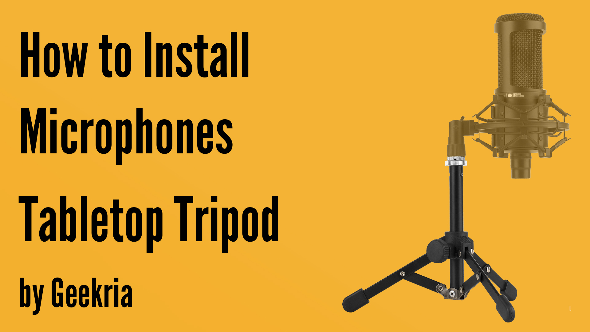 Amazon.com: GEEKRIA for Creators Tabletop Tripod Mic Stand