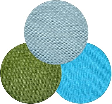 aZengear Down Jacket Repair Kit with 11 Self-Adhesive Patches - Waterproof Patches for Puffer Coats, Tents and Outdoor Gear Silver, Turquoise, Olive