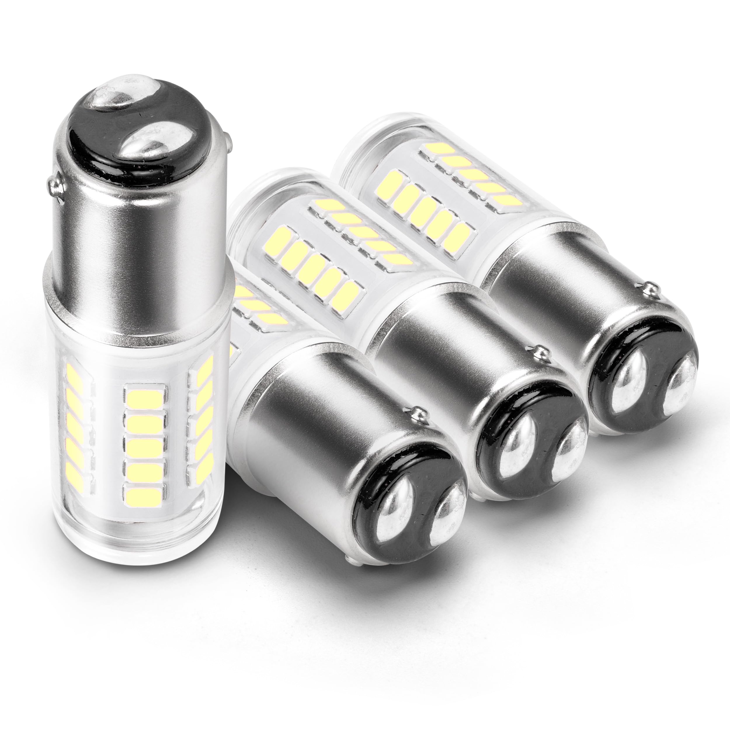 1142 Ba15d Led Bulbs 6000k White, DC Double Contact Bayonet Base, 12V-24V