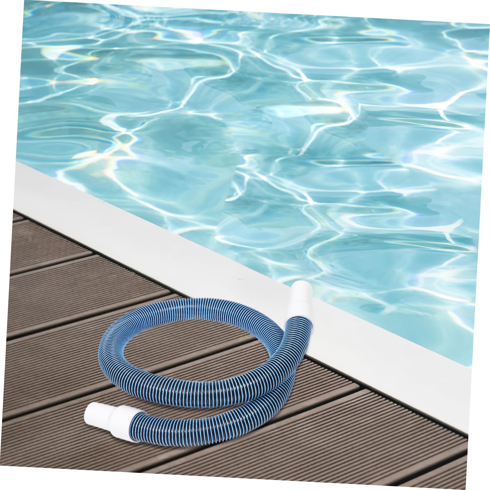 Ersatz Poolablaufschlauch 1 Satz aus Kunststoff und Eisen Blau