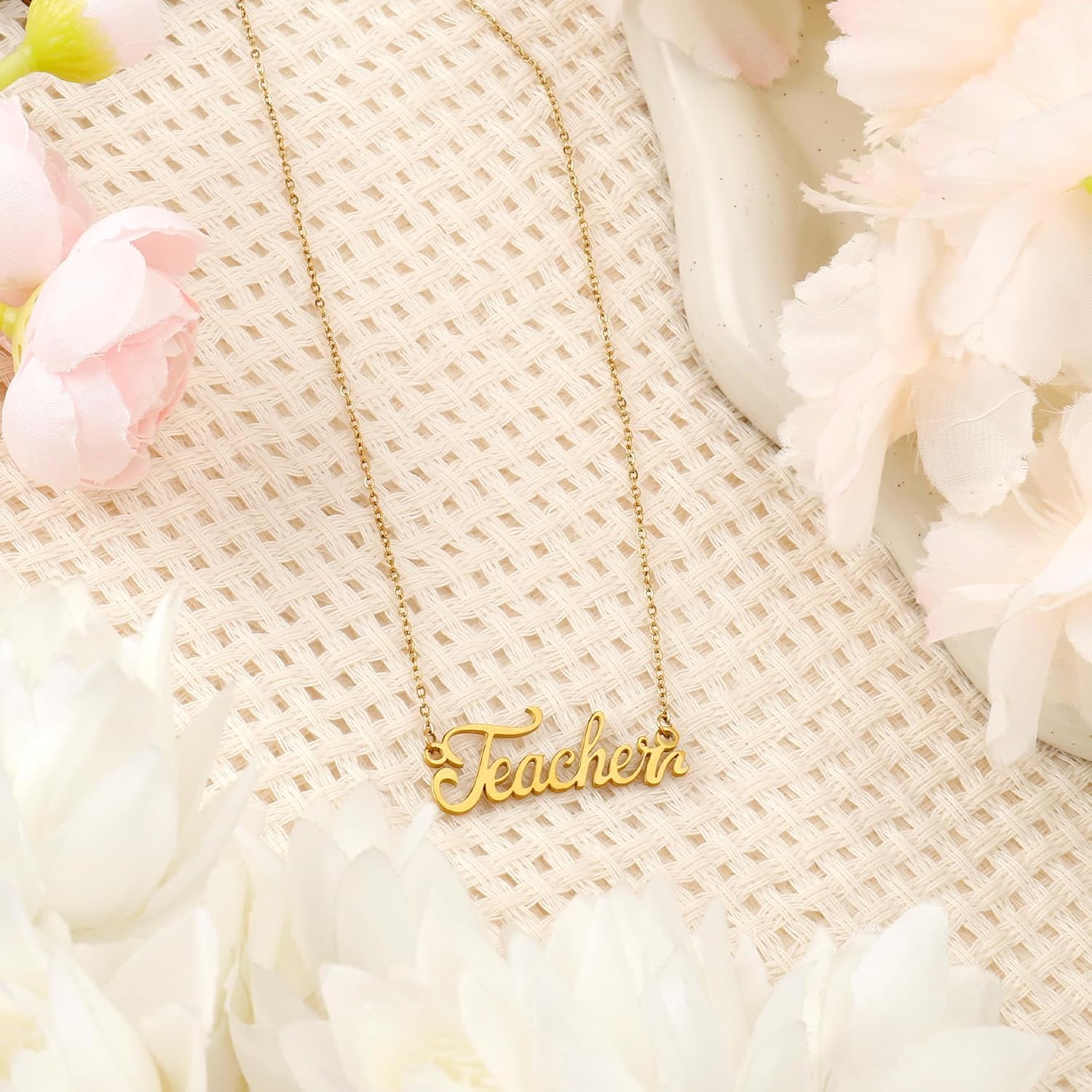 Teacher Appreciation Gifts Christmas Cool End of Year Teacher Gifts Ideas End of Year Thank You Retirement for Women Thanksgiving Graduation Easter Stocking Stuffers Necklace for Women - Image 6