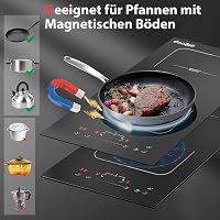 Cooksir Indukciós Főzőlap 2 Zónával - 3500W Teljesítmény, 29cm Beépíthető, Flexibilis Kombinált Zóna, Érintőgombos Vezérlés, Biztonsági Zár 2