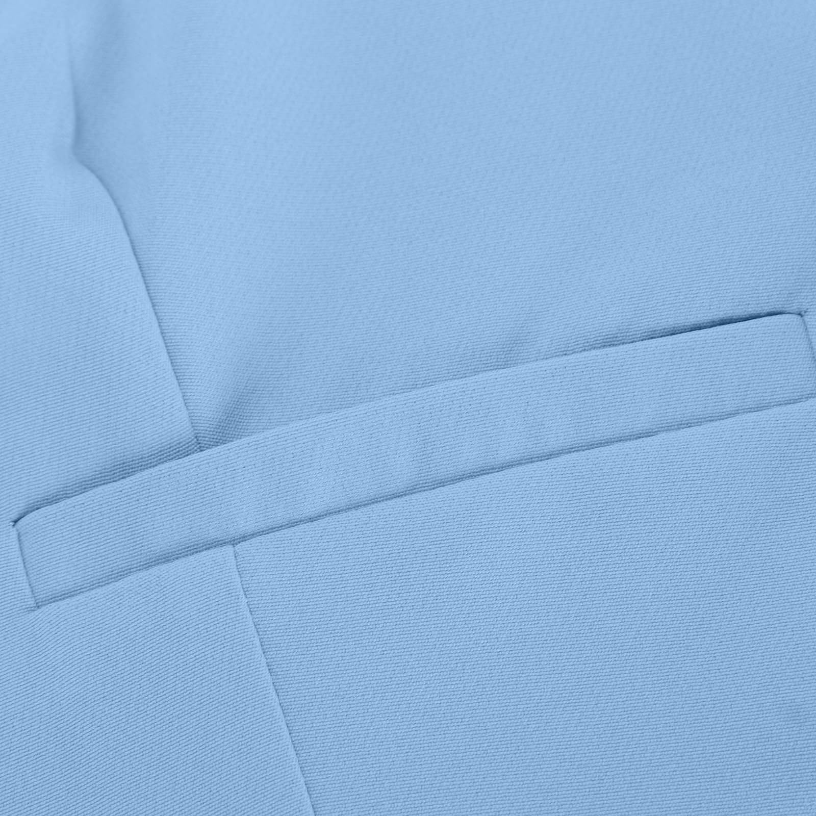 Generisch Tuta da donna in 2 pezzi, con scollo a V, senza maniche, blazer e pantaloni larghi, elegante, per ufficio e matrimonio