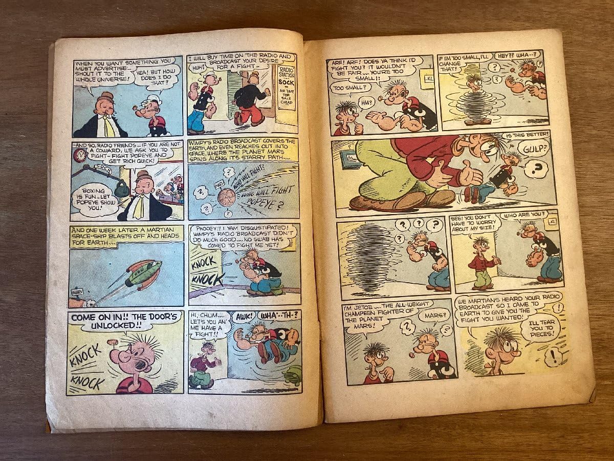 1982年 ポパイ ペーパーバック カラーコミック/絵本 洋書 ヴィンテージ ☆1982年 ポパイ ペーパーバック カラーコミック/絵本 洋書