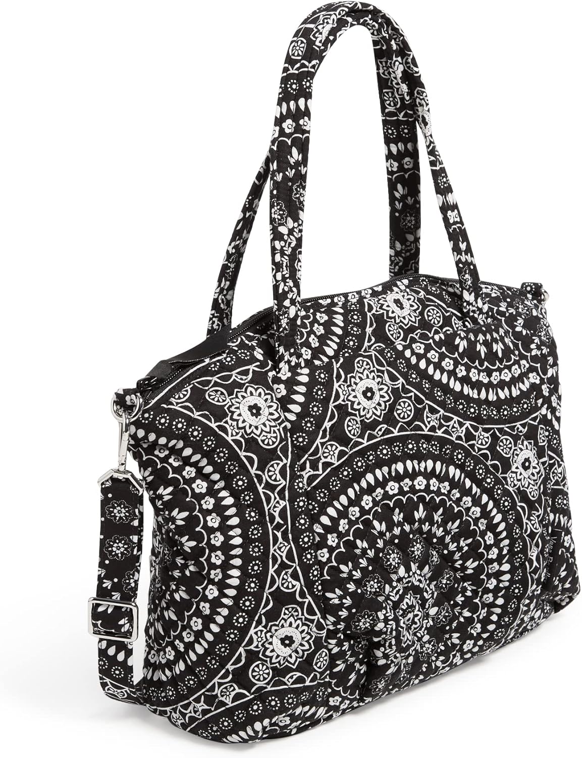 Women's Cotton Pleated Multi-Strap Shoulder Satchel Purse - Image 3