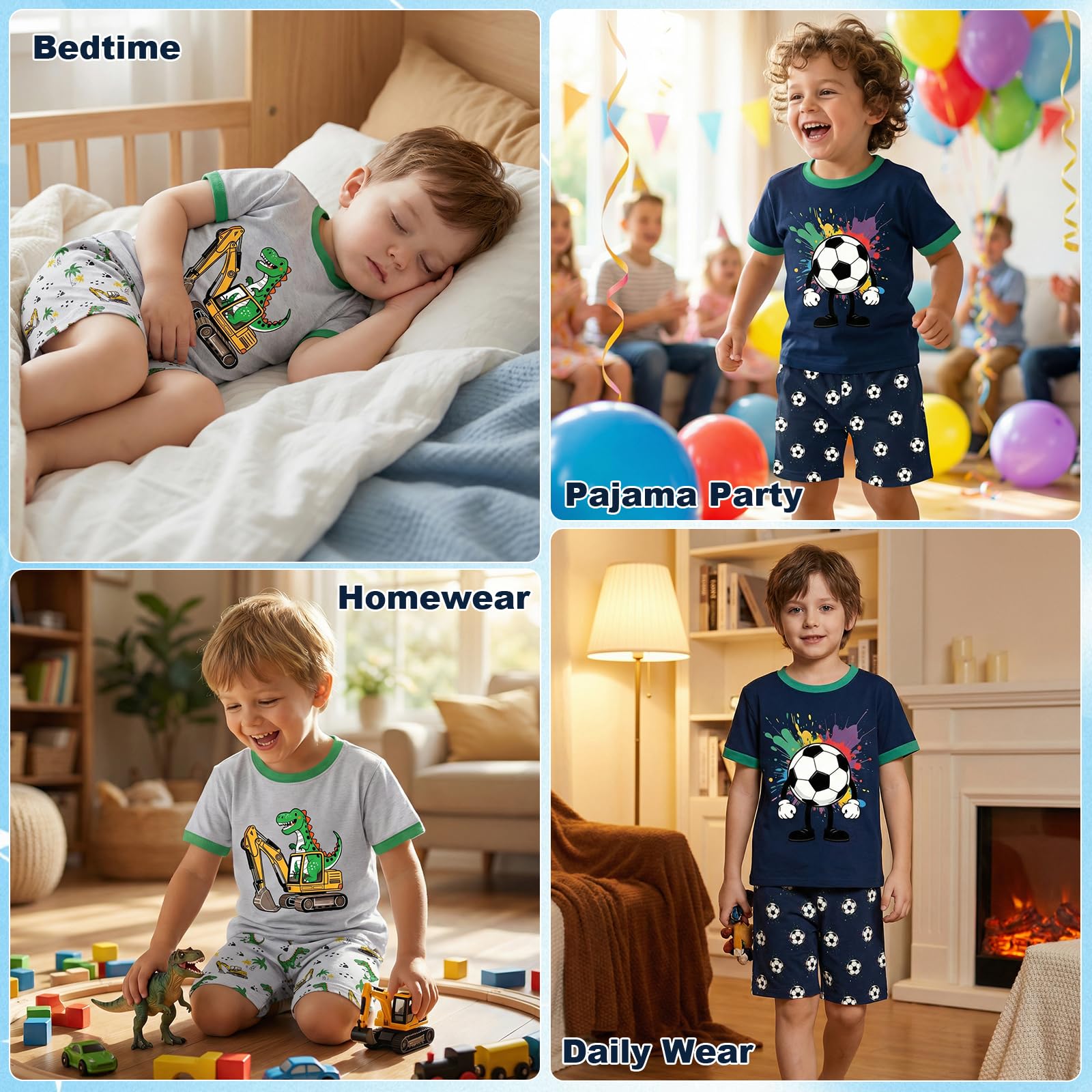 JinBei Dziewczęcy zestaw piżam z krótkim rękawem T-shirt i szorty zestaw letnie piżamy bielizna nocna codzienna bielizna nocna piżamy topy zestawy dziewczyna prezent ubrania dla dzieci odzież