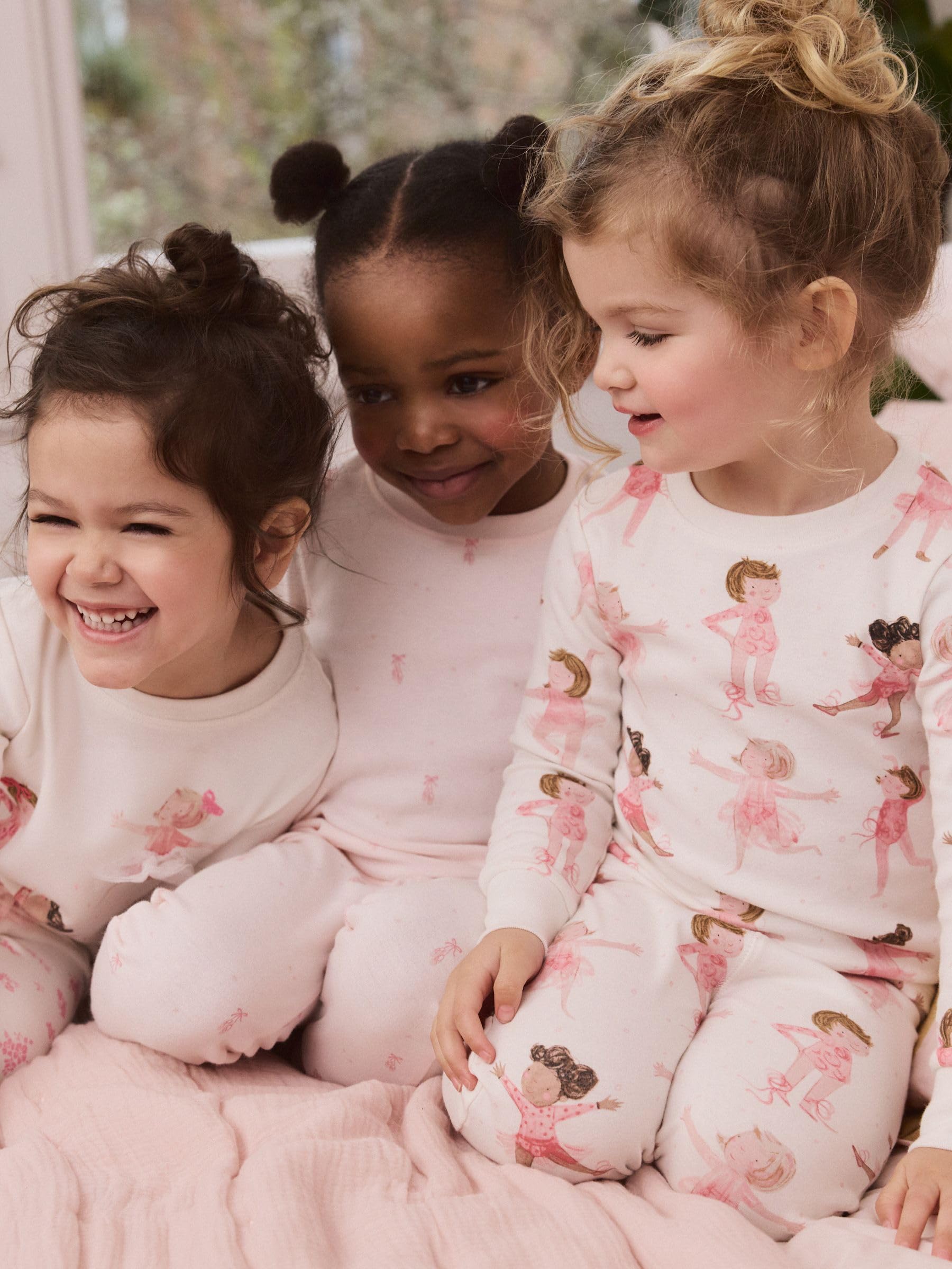 NEXT Fille Pyjama Douillet à Manches Longues, Lot de 3