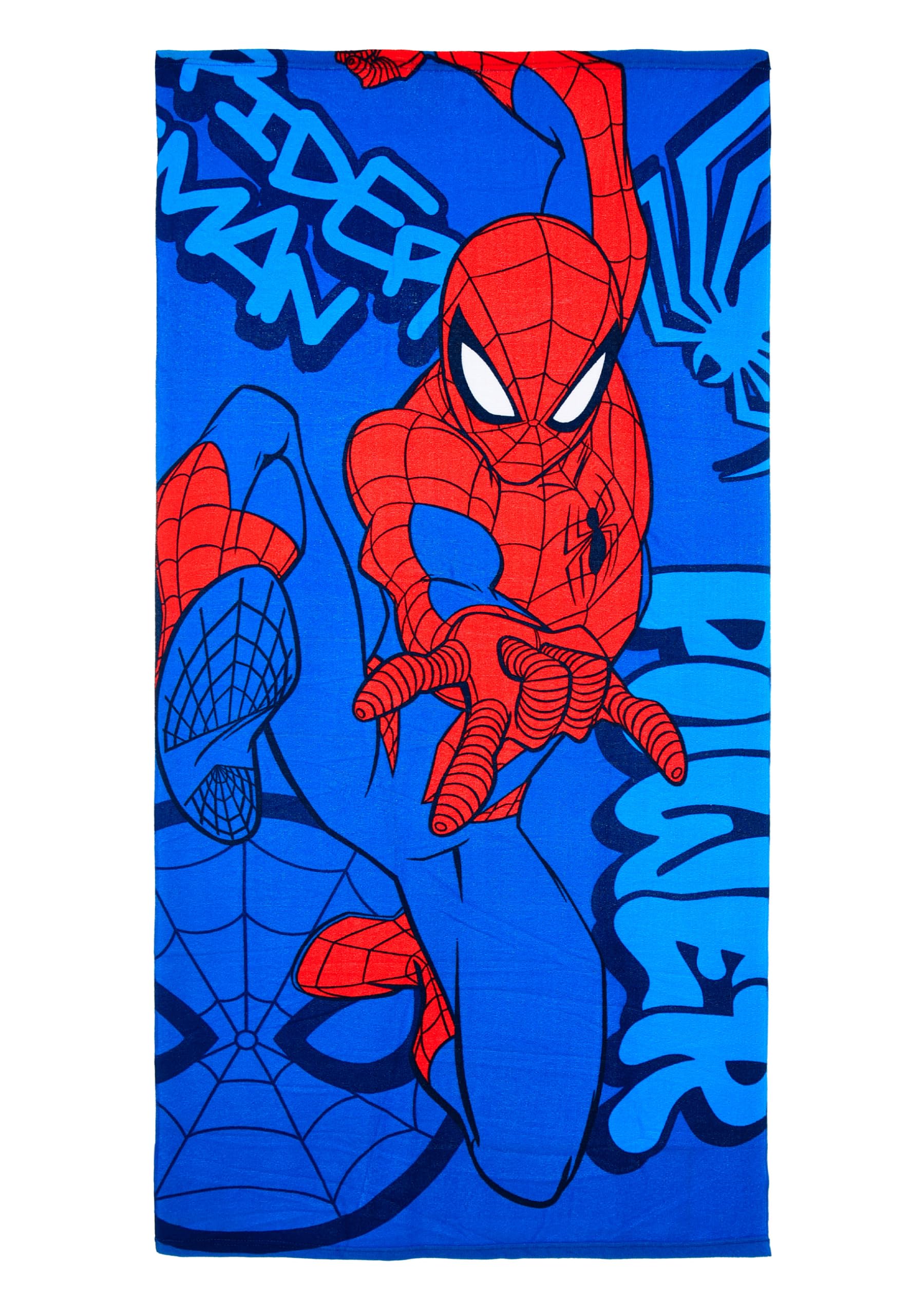 Marvel Spiderman Beach Towel Large, Blue, standard size