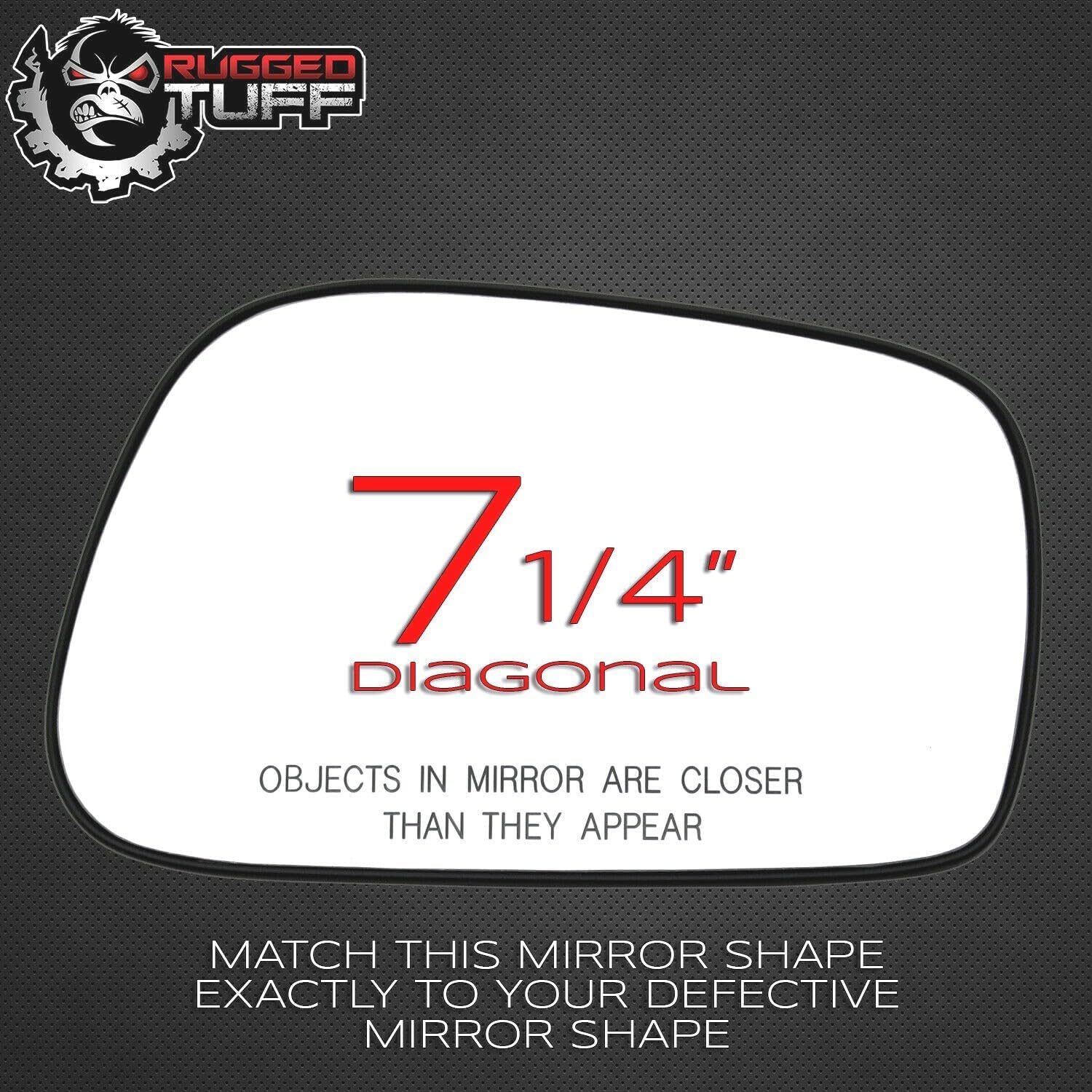 Passenger Side Mirror Glass For 2003 2004 2005 2006 2007 2008 Toyota Corolla Matrix, Pontiac Vibe Right Door Mirrors With Backing Plate 8790801080 Non-Heated