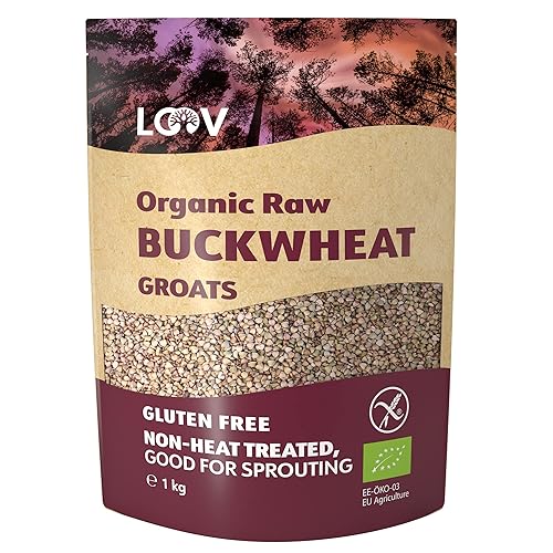 LOOV Organic Buckwheat Groats Gluten Free, 1 kg, Raw, not