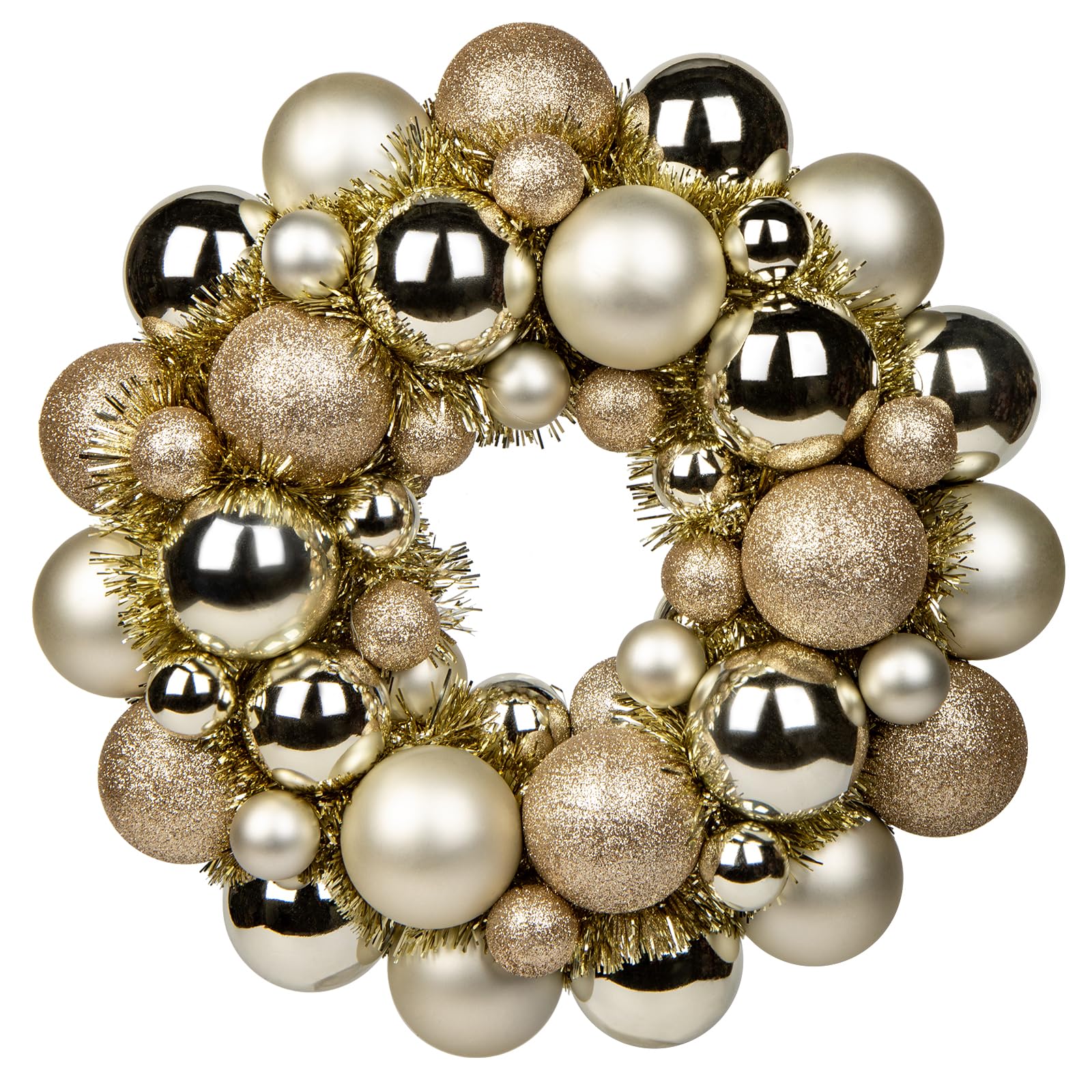 Amazon.co.jp: クリスマスボールリース 13インチ クリスマスリース