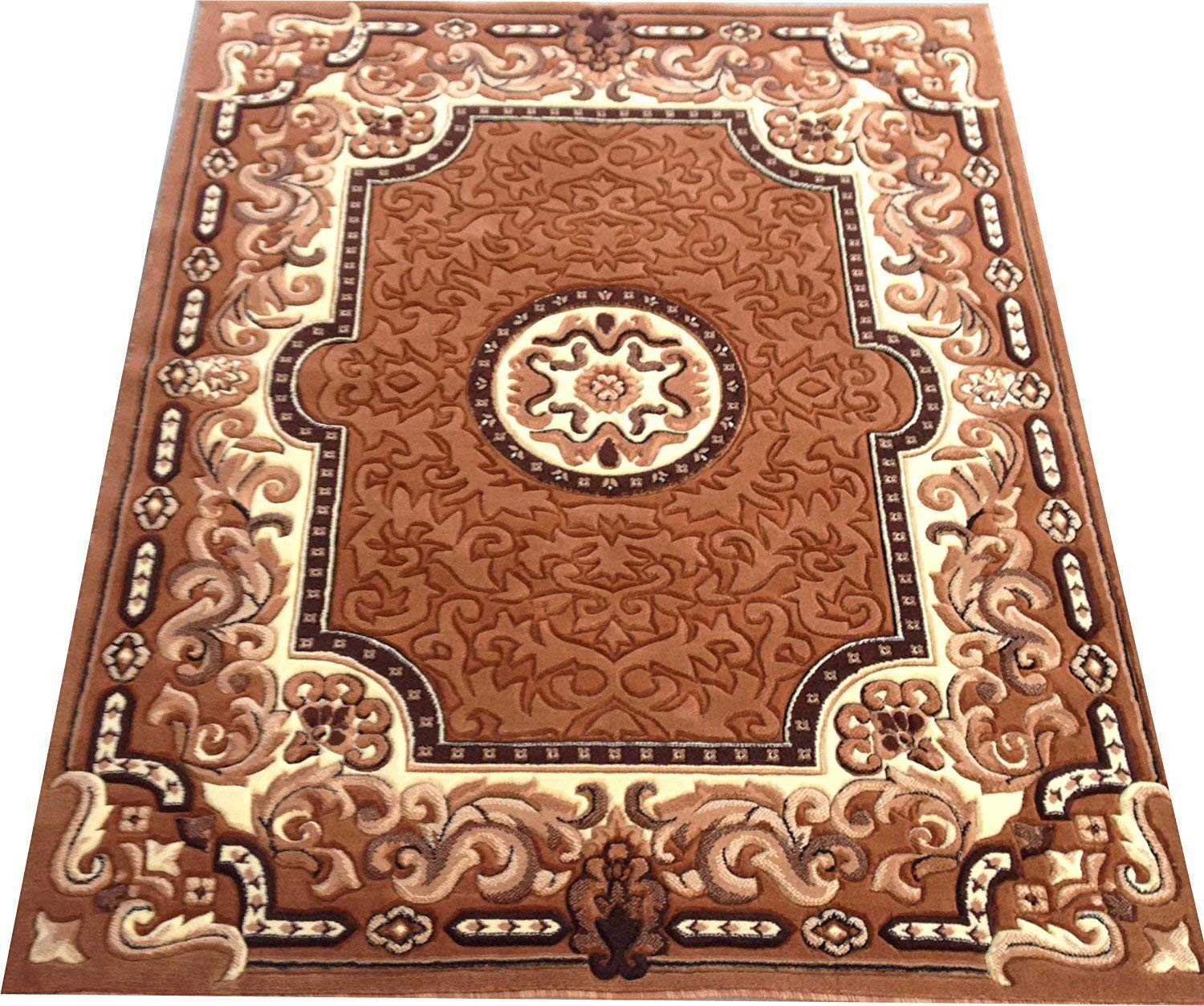 GenericAKSHA Rugs -Export Carpet for Living Room Bed Room Any Where Your Home Size (6x8)(Gold)