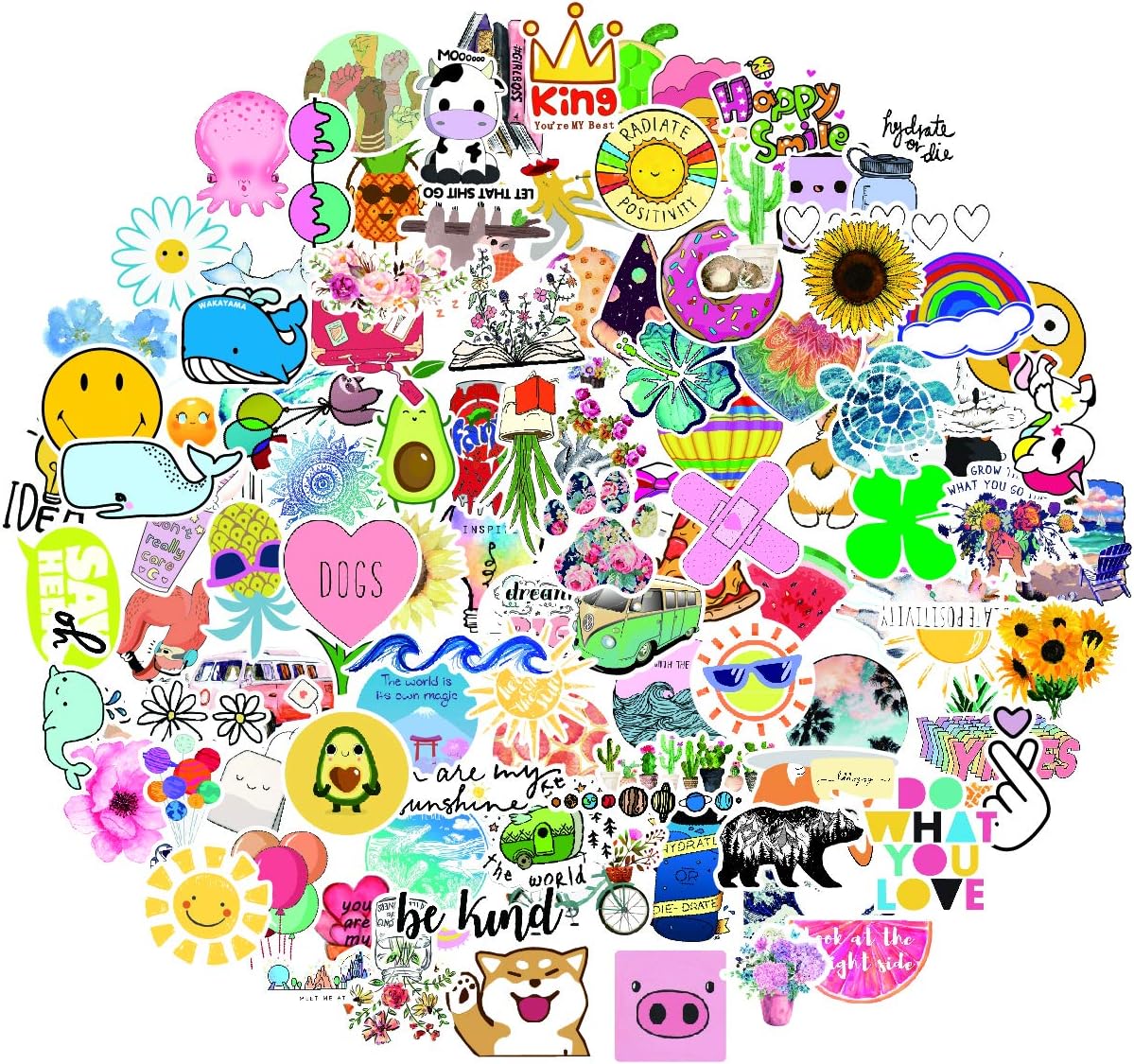 Cool Brand Stickers 100 Pack Decals Laptop Computer Skateboard Helmet Laptop Bicycle Hypebeast Bomb Sticker: Computers & Accessories