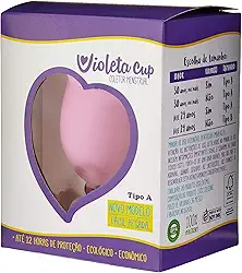 Violeta Cup Coletor Menstrual Rosa Tipo A, Violeta Cup, Rosa, Tipo A Mulheres A Partir De 30 Anos Ou Com Filhos, E/Ou Com Colo Do Útero De Altura Média E Alta