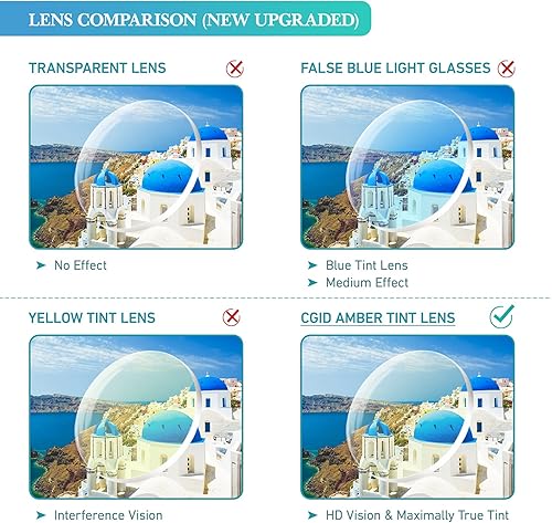 Miniatura 6 de Happy Store CN79 Anteojos de cristal claro con marco tipo cuerno de metal de alta moda