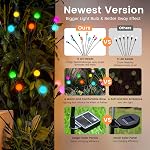 Lumières de jardin solaire,20 LED Lumières de jardin à lueurs solaires à balai Étanche à l'extérieur, Lumières décoratives d'extérieur à lueur de feu, Cadeaux de jardinage de jardin (2 Boîte multicolore)