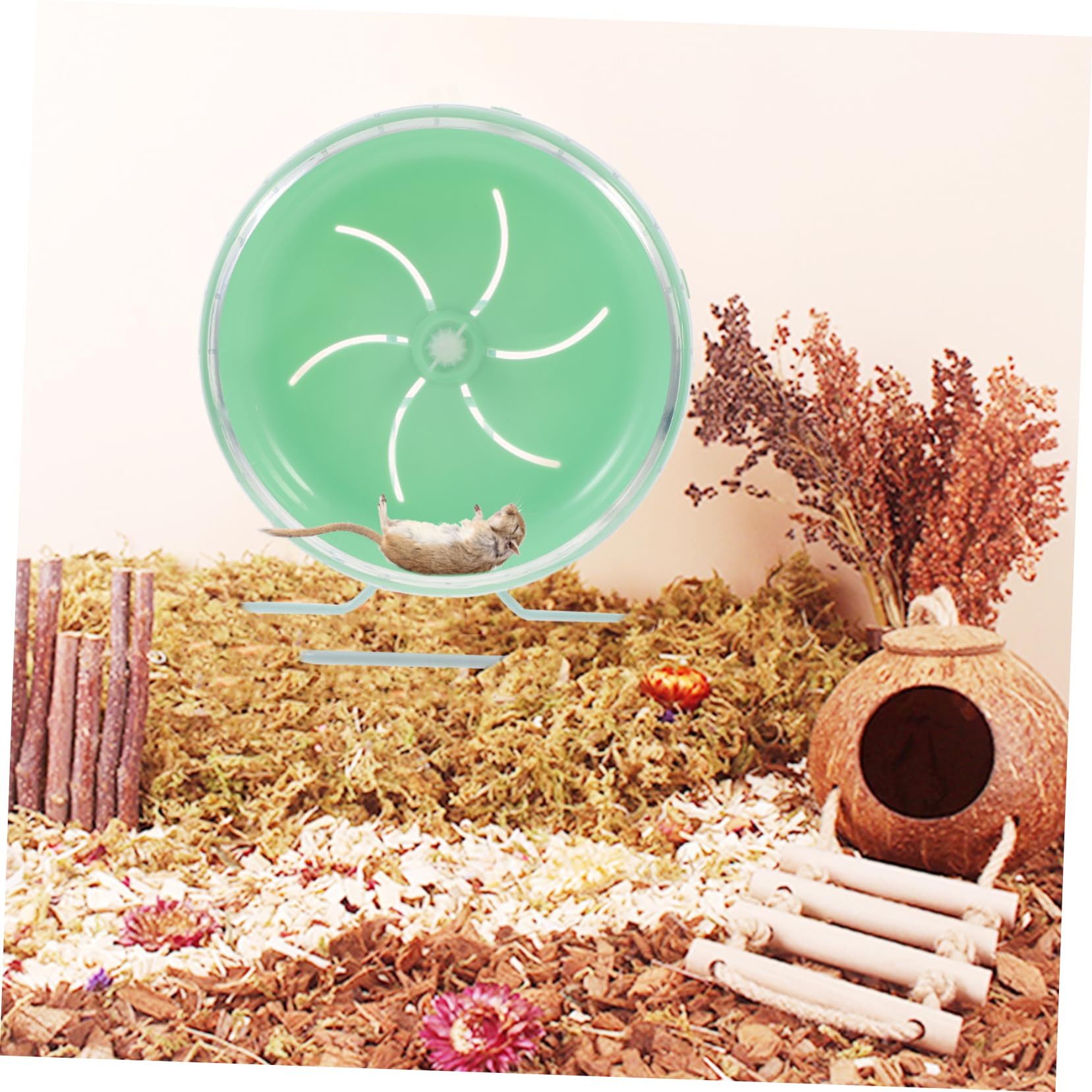 POPETPOP Pet Wheel Bearded Dragon Activity Pet Toys Ferret Toys Squirrel Toy Playing Toys for Guinea Pigs Exercise Wheel Big Guinea Pig Running Chinchilla Wheel Hamster Fitness Hedgehog