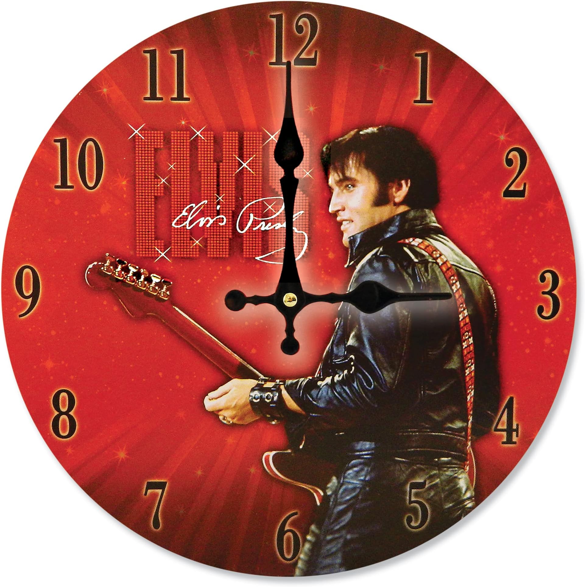 Midsouth Products Elvis Presley Clock Elvis in Front of