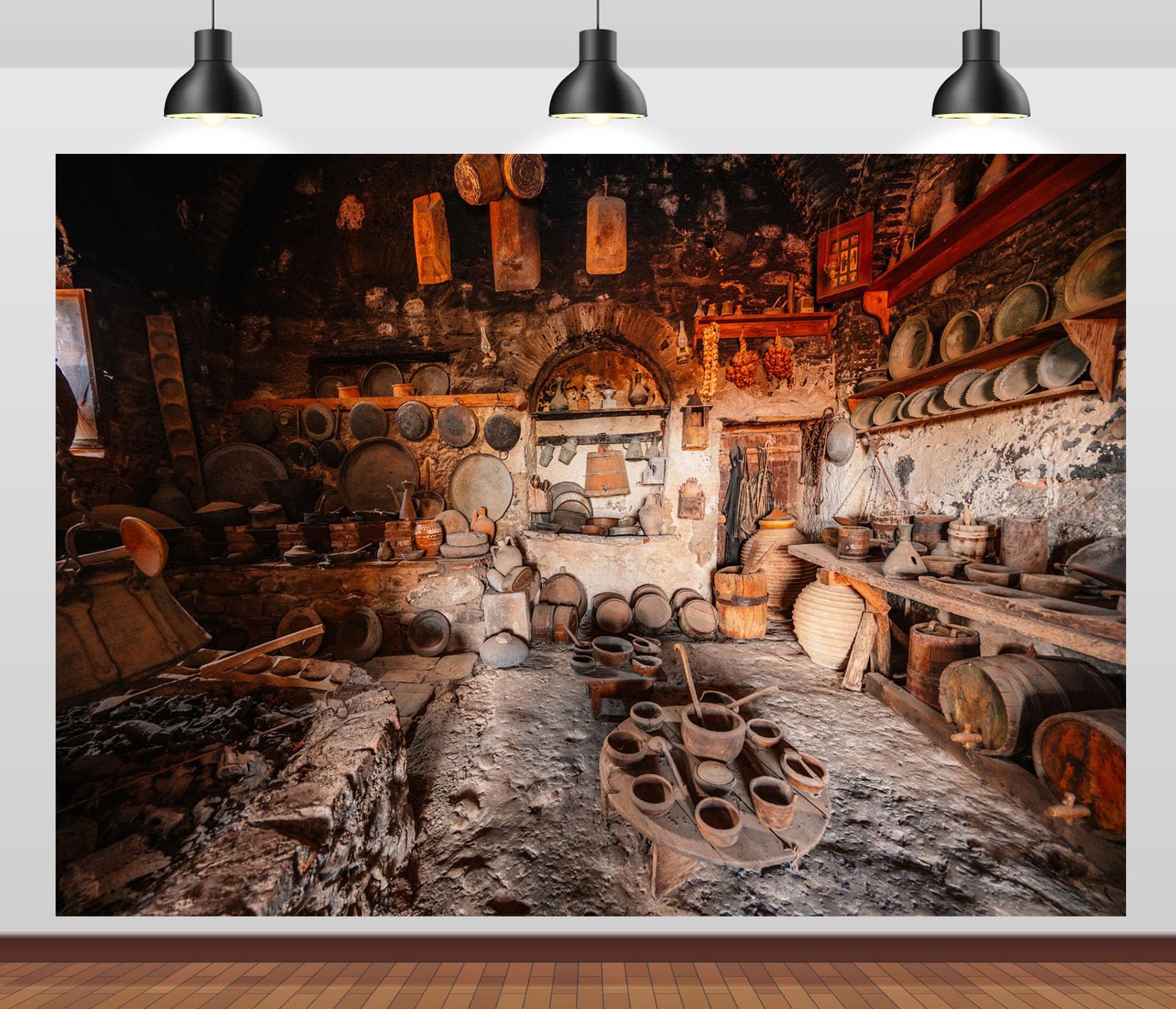 17x10FT (5.2x3m) Officina Antica Di Ceramica Sfondo Fotografico