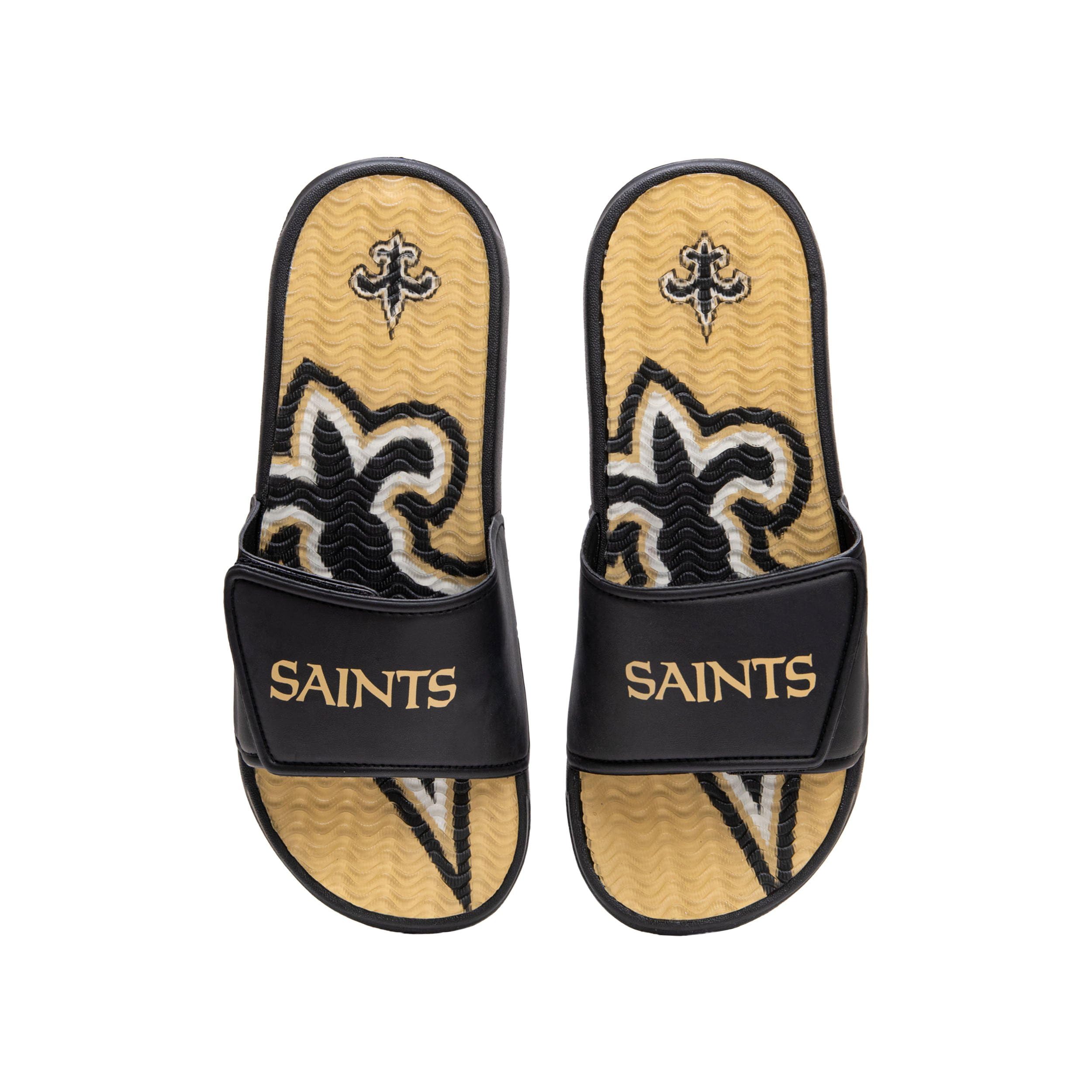 FOCO Men's NFL Team Logo Sport Shower Foam Slide Flip Flop Sandals