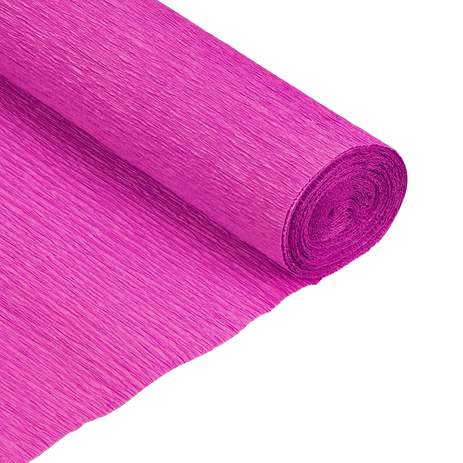 MECCANIXITYCrepe Paper Roll 7.5ft Long 20 Inch Wide for Wedding Ceremony Various Large Festivals Decoration, Fuchsia